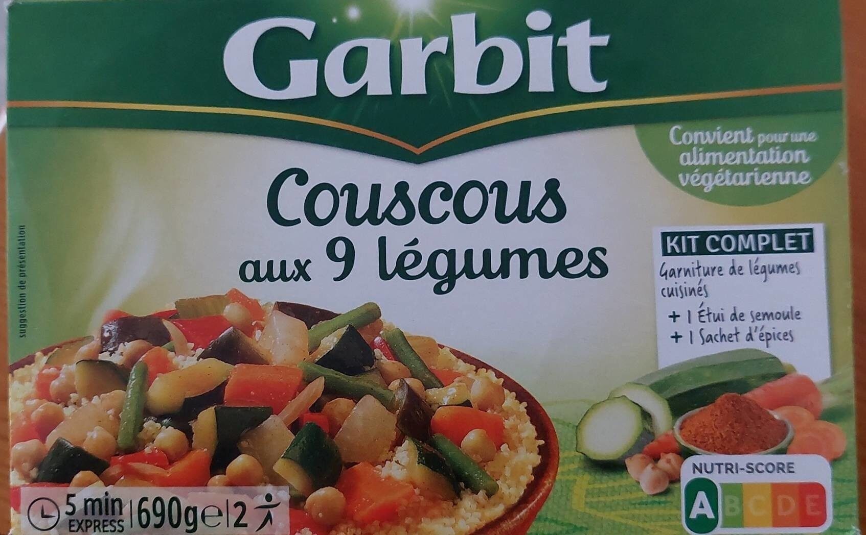 Couscous aux 9 légumes - Product - fr