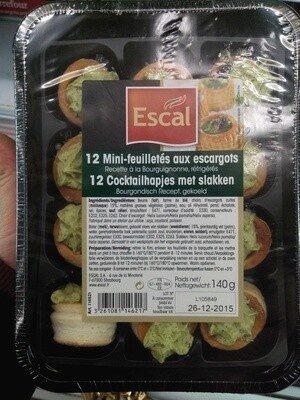 12 mini-feuilletés aux escargots - Produkt - fr