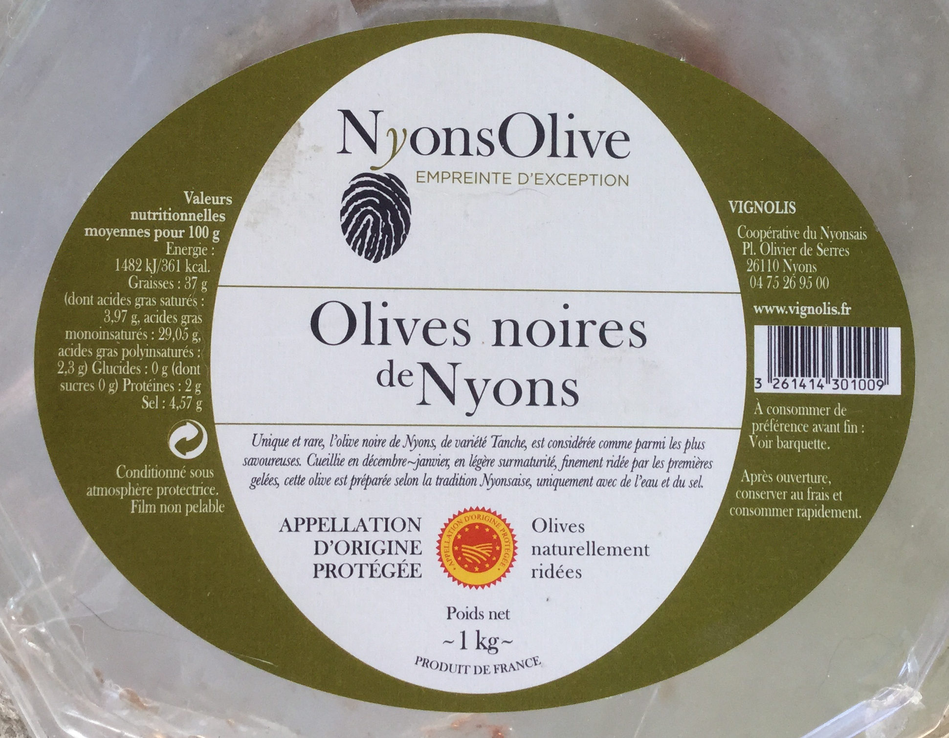 Olives noires de Nyons - Product - fr
