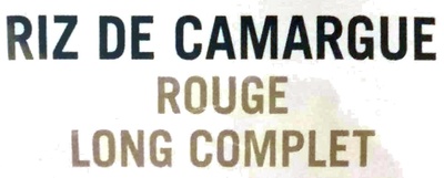 Riz de Camargue rouge long complet - Ingredientes - fr