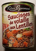 Saucisses de Volaille aux Lentilles - Produit