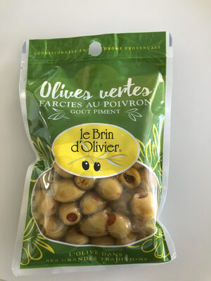 Olives vertes farcies au poivron goût piment - Product - fr
