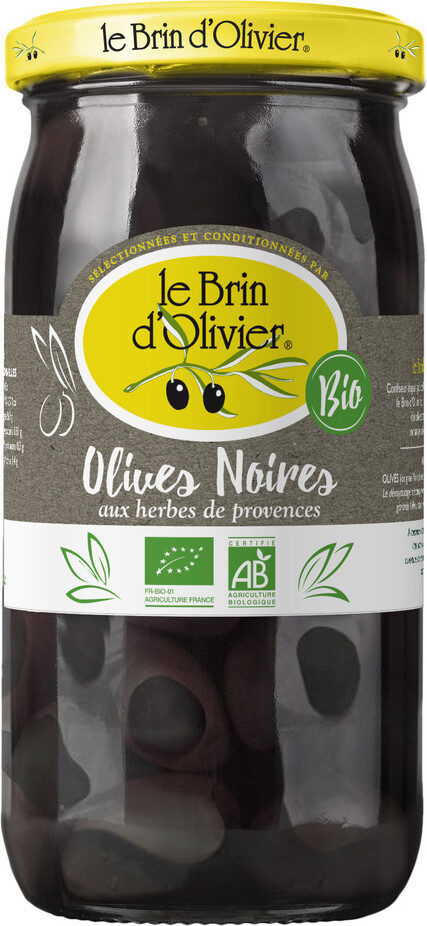 Olives noires biologiques aux herbes de Provence - Product - fr