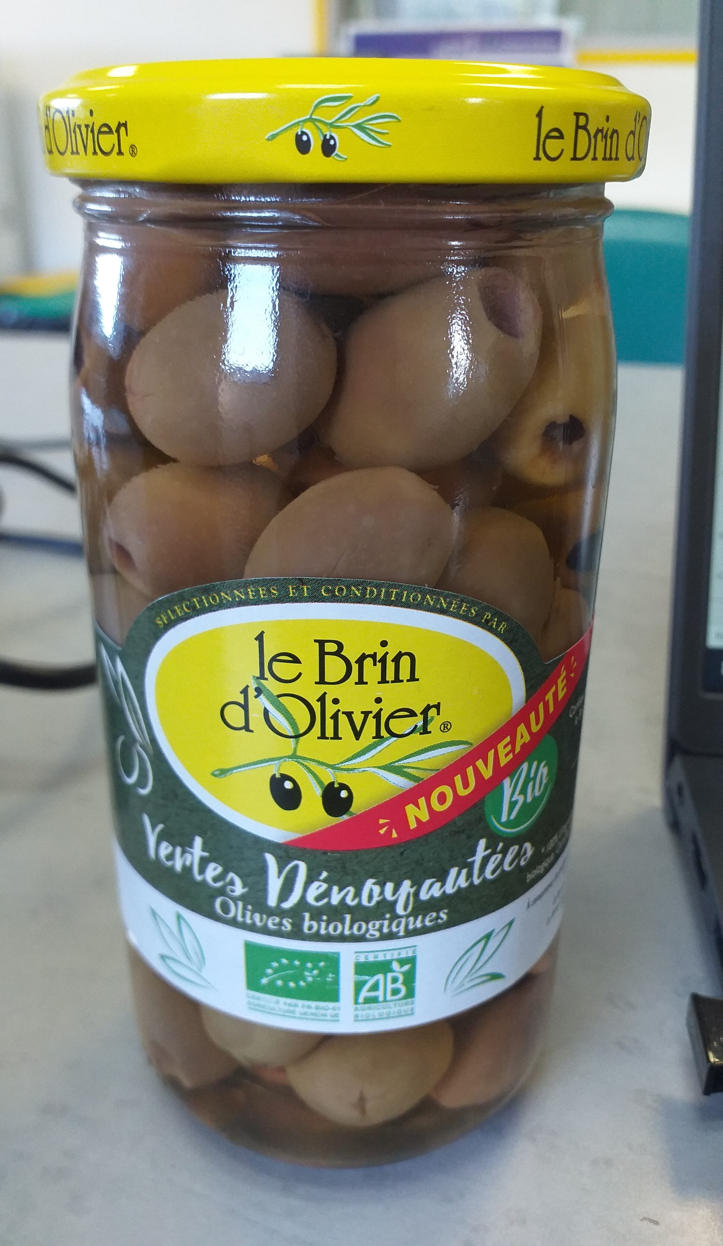 Olives vertes dénoyautées Bio - Product - fr