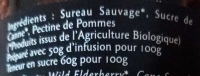 Confiture de Sureau Sauvage - Ingrédients