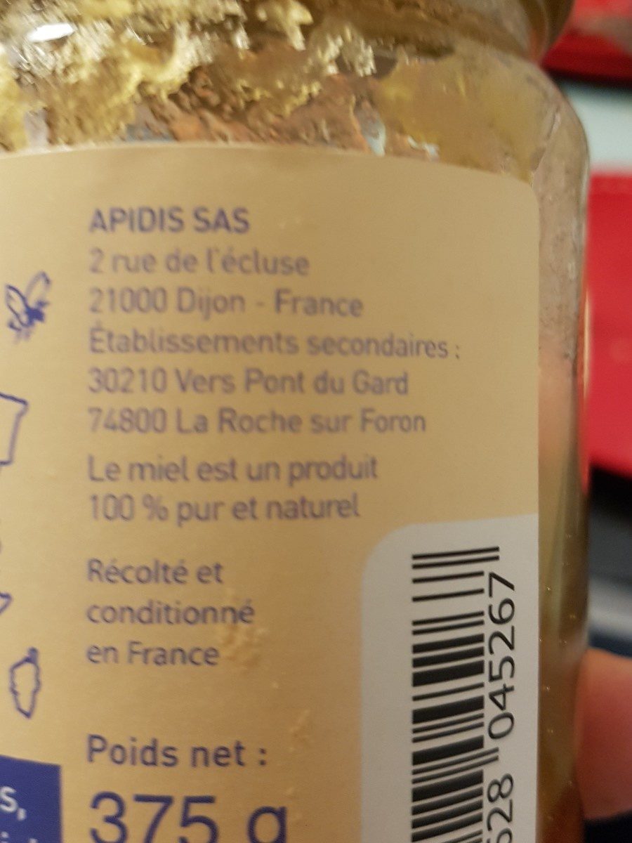 Miel des régions Charentes - Ingredients - fr