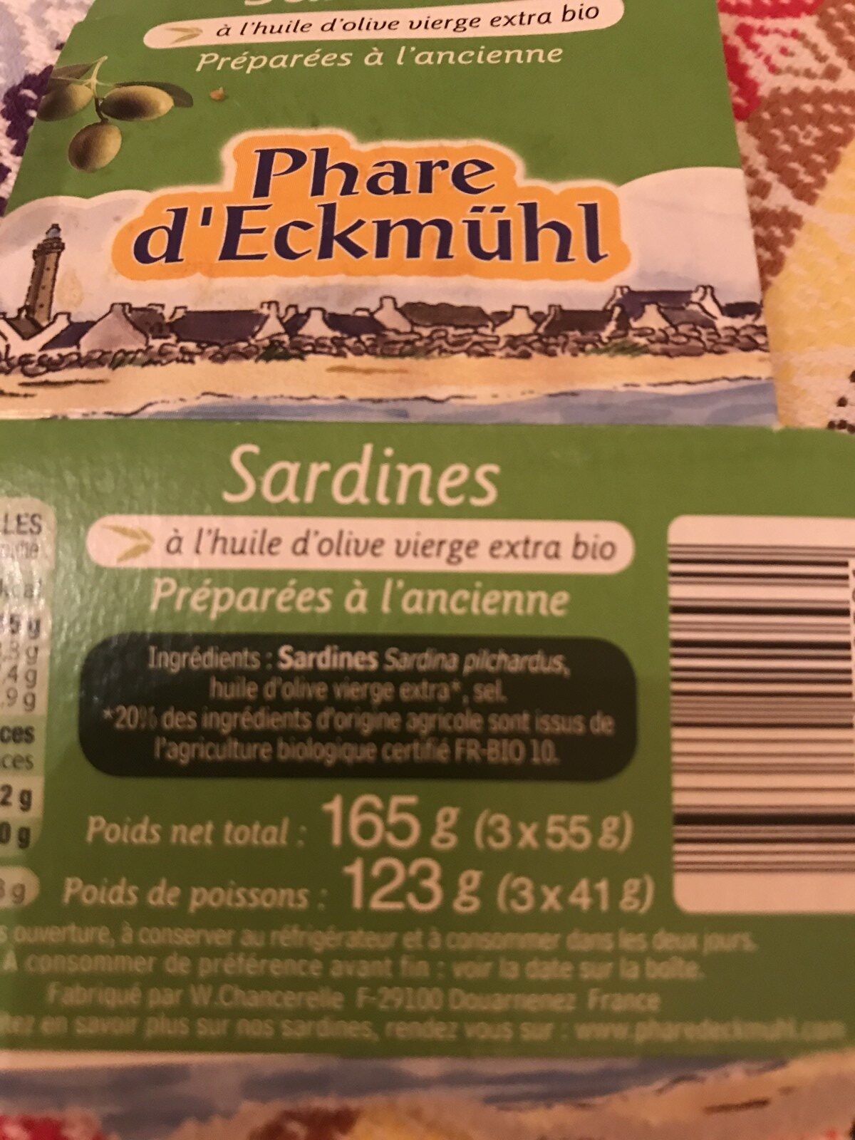Petites Sardines de méditerranée - Ingrédients
