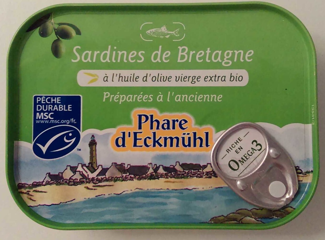 Sardines de Bretagne à l'Huile d'Olive Vierge Extra Bio - Product - fr