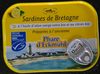 Sardines de Bretagne à l'Huile d'Olive Vierge Extra Bio et au Citron Bio - Produit