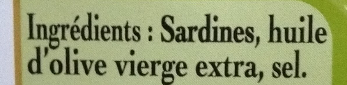 Sardines - Ingredients - fr