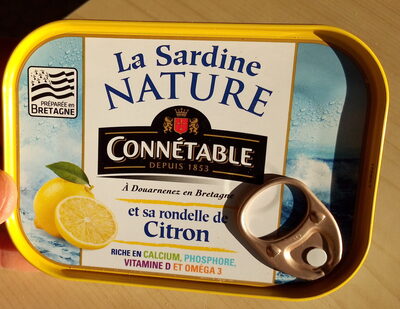 La Sardine Nature et sa rondelle de Citron - Produit