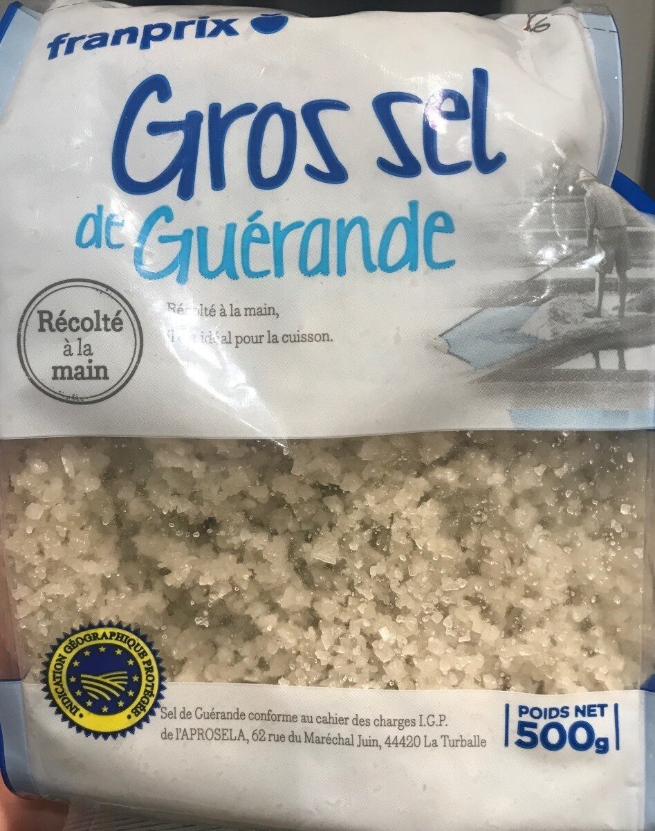 Gros sel de Guérande - حقائق غذائية - fr