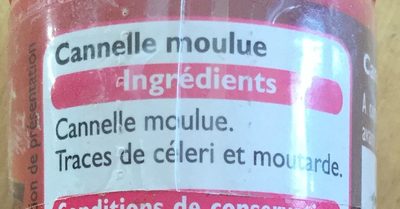 Cannelle moulue - Ingredients - fr