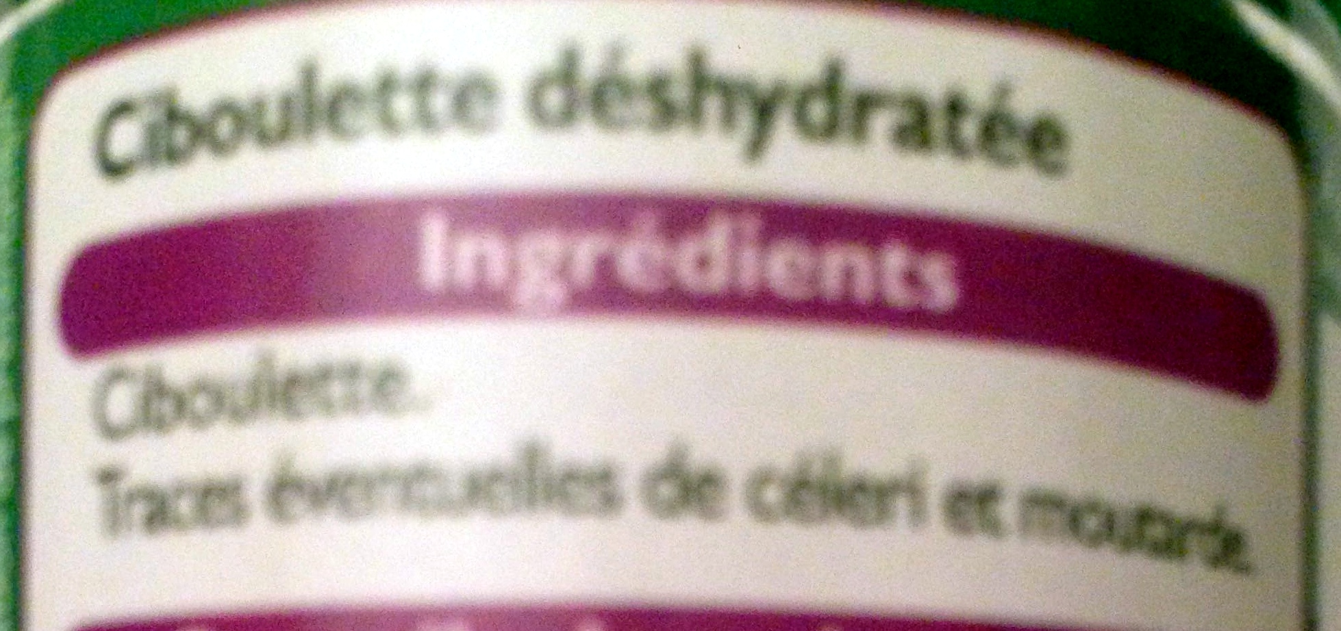 Ciboulette - Ingrediënten - fr