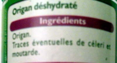 Origan - Ingrediënten - fr