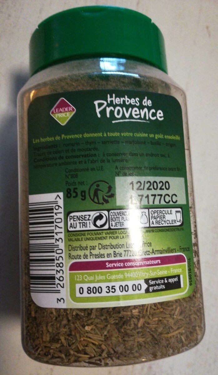Herbes de Provence, 85 g - Produit