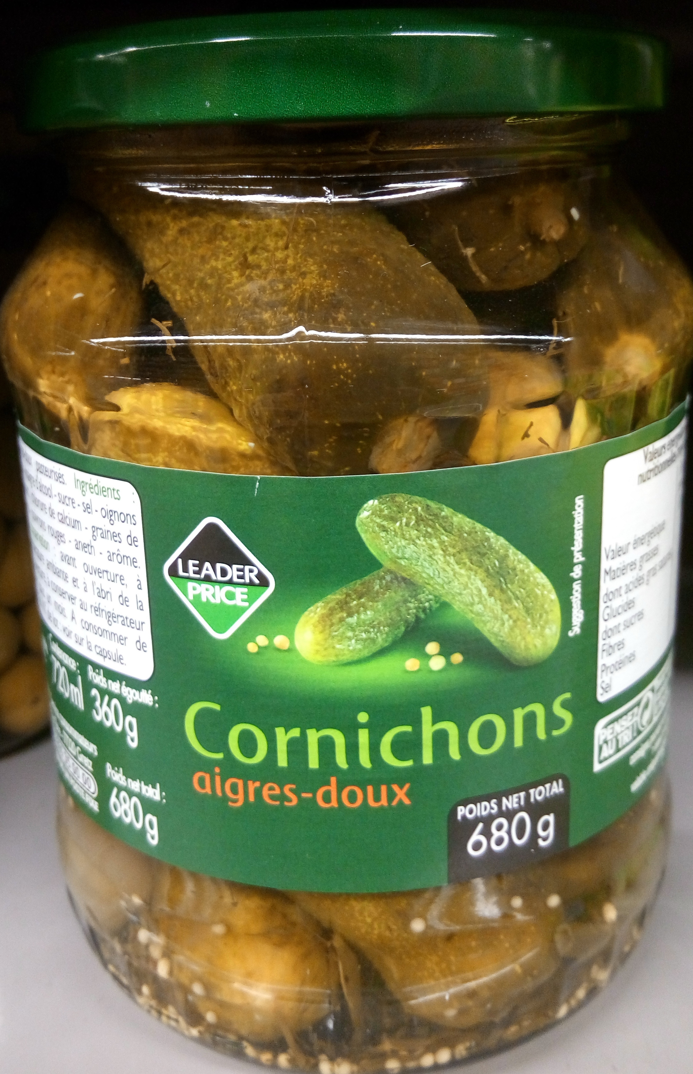 Cornichons aigres-doux - Producto - fr