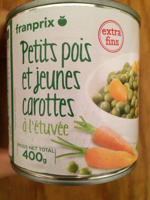 Petits pois et jeunes carottes à l'étivée - Product - fr