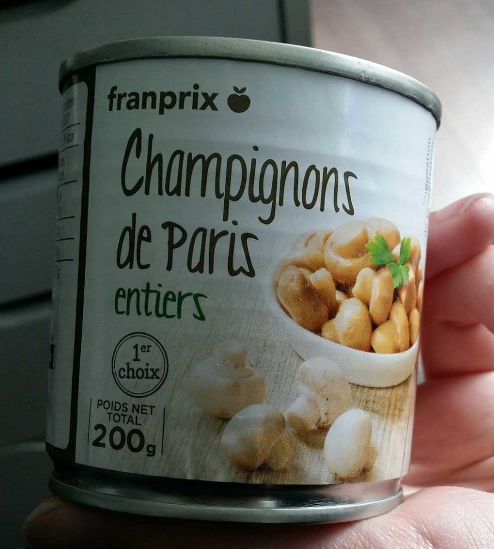 champignons de Paris entiers premier choix - Produit