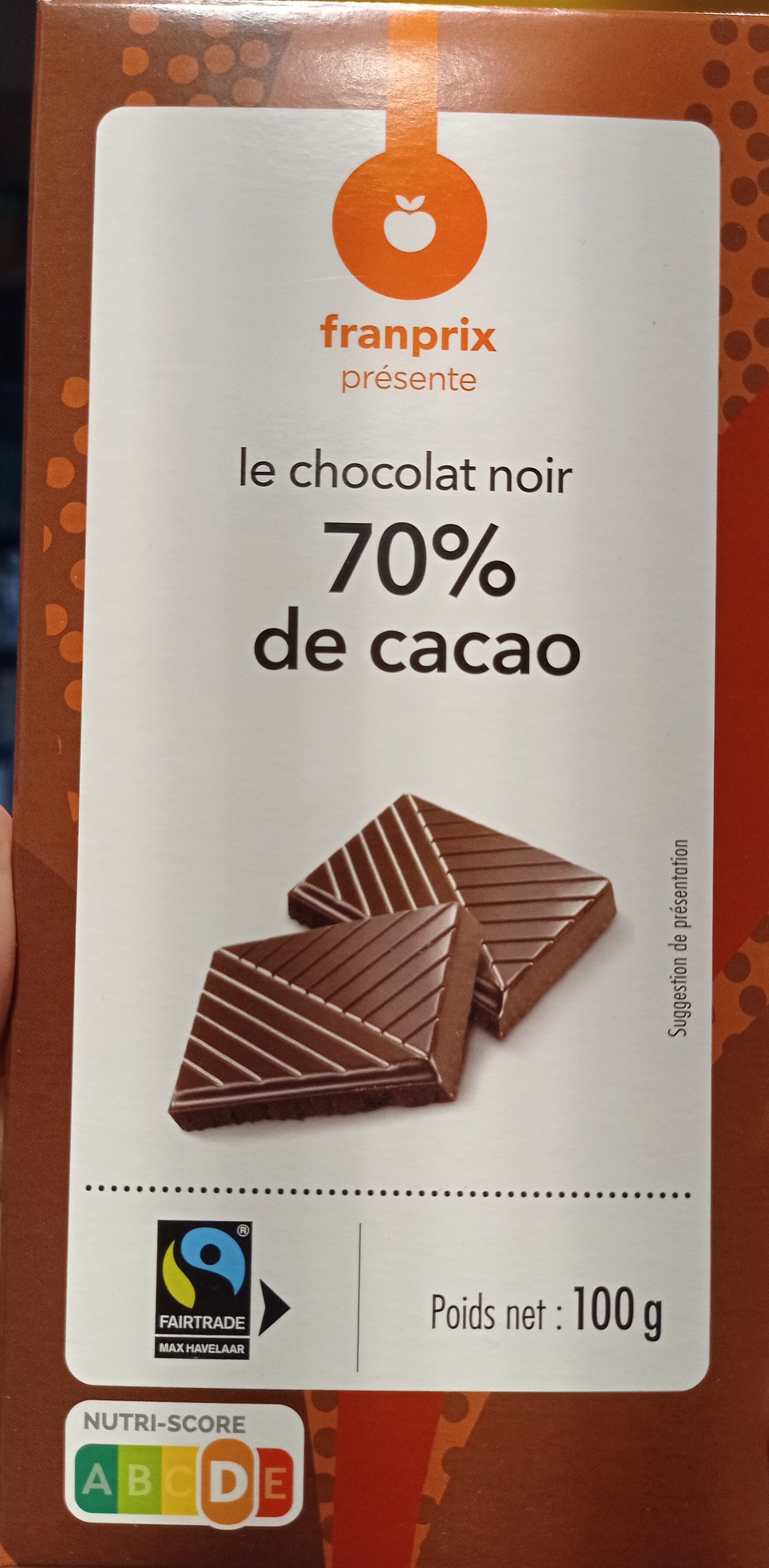 Chocolat noir 70% de cacao - Prodotto - fr