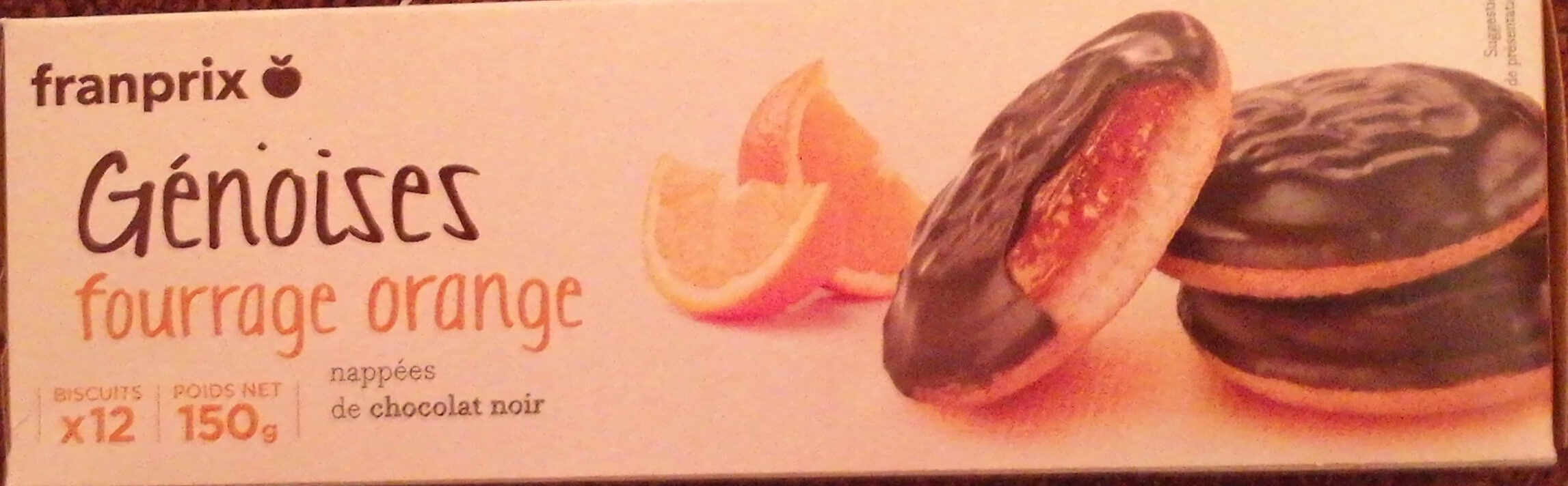 Génoises fourrage orange - Produit