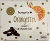 Orangettes enrobées de chocolat noir - Product