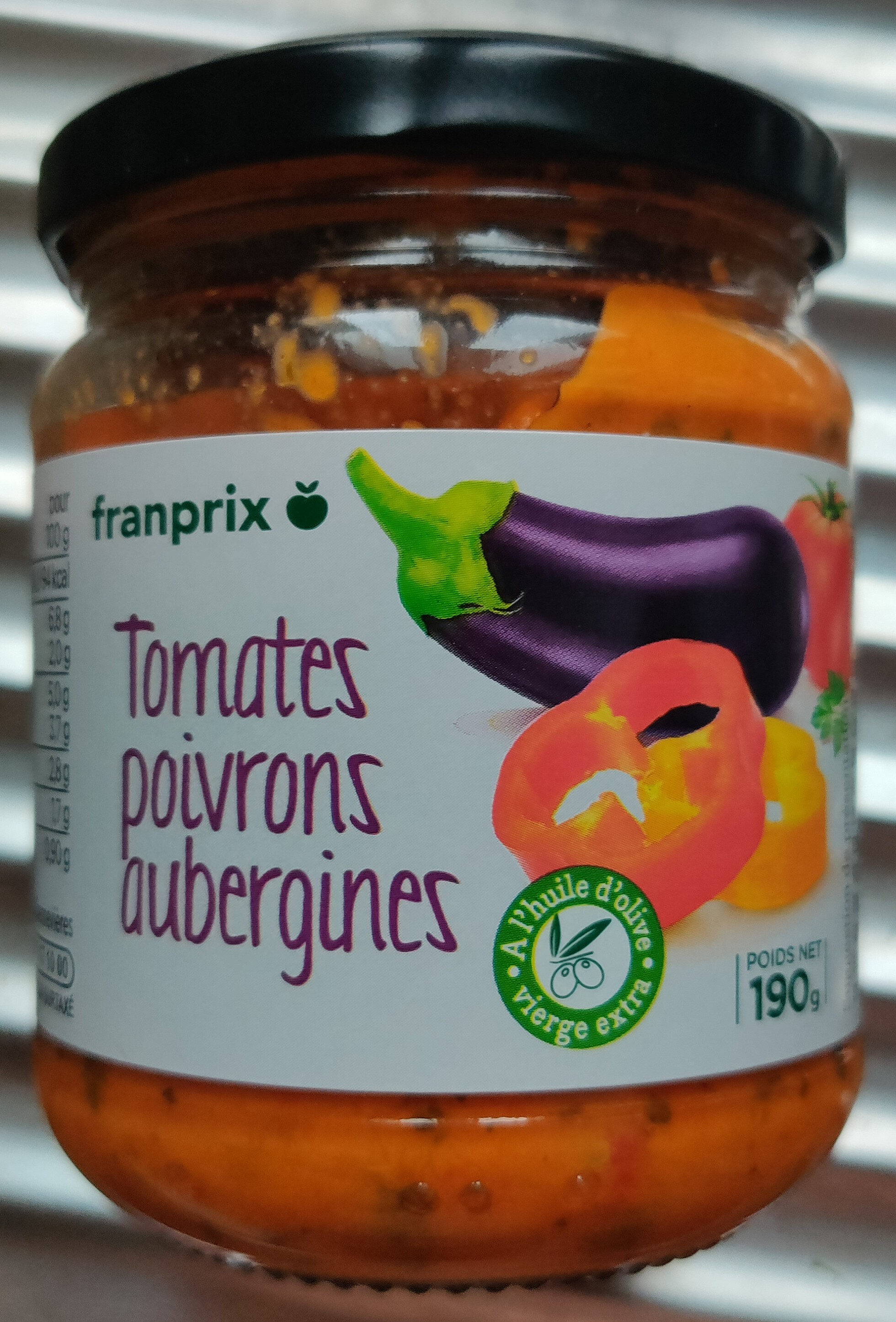Sauce tomates poivrons aubergines - Product - fr