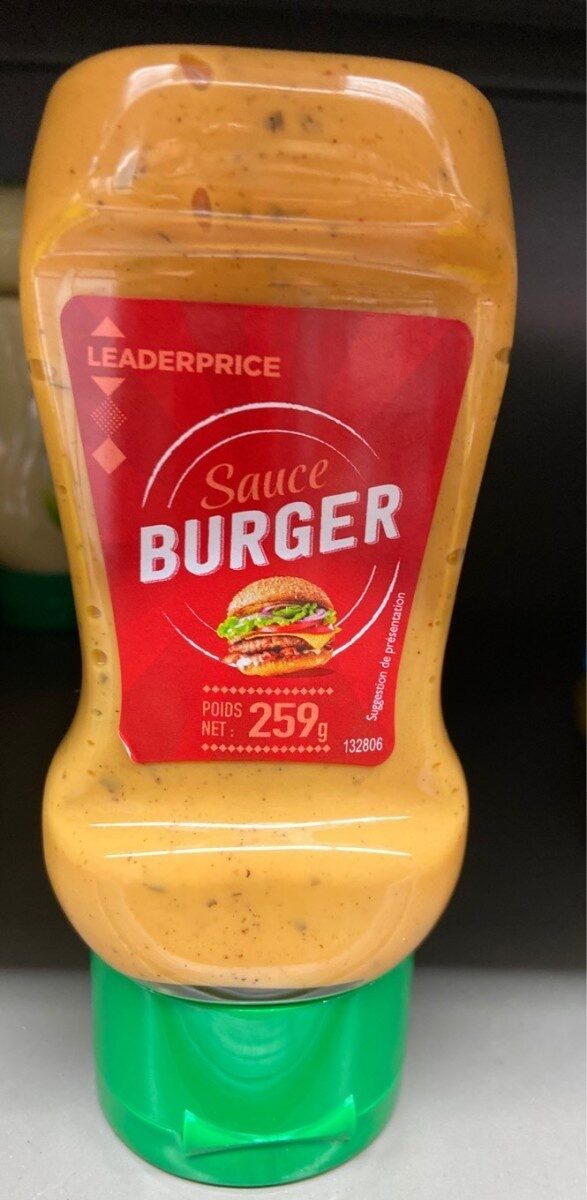 Sauce Burger Leader Price - Nutrition facts - fr