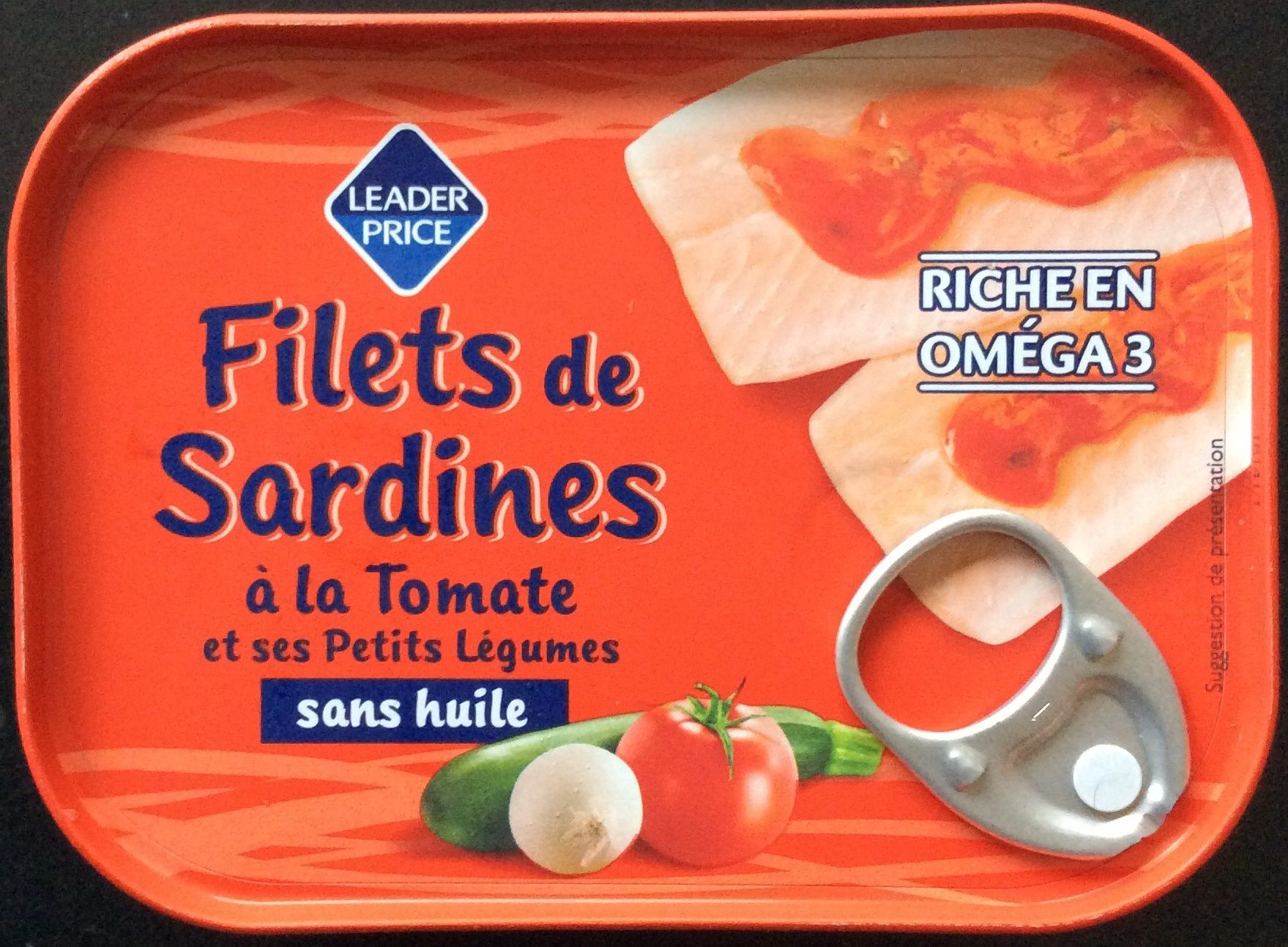 Filets de sardines à la tomate et ses petits légumes - Produit