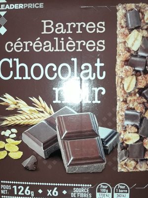 Barres Céréalières chocolat noir - Producto - fr