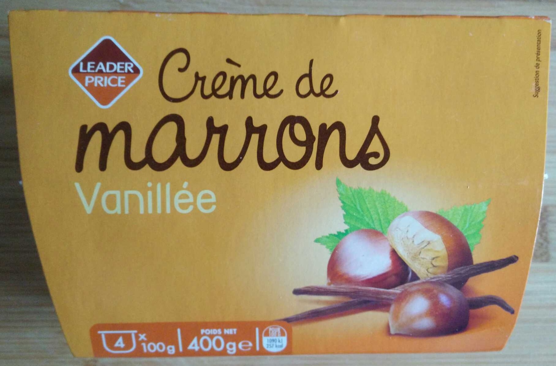 Crème de marrons Vanillée - Product - fr