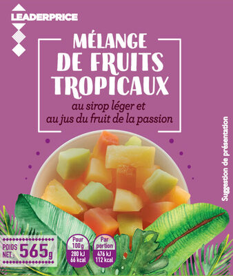 Mélanges de fruits  tropicaux - Ingrédients