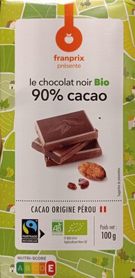 Chocolat noir 90% - Produit