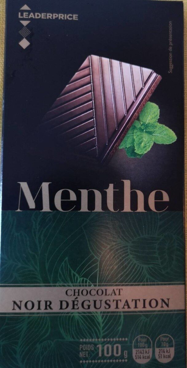 Chocolat noir dégustation aromatisé à la menthe - Product - fr