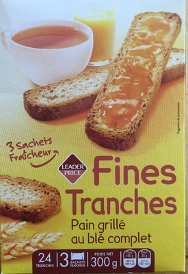 Fines Tranches - Pain grillé au blé complet - Producto - fr