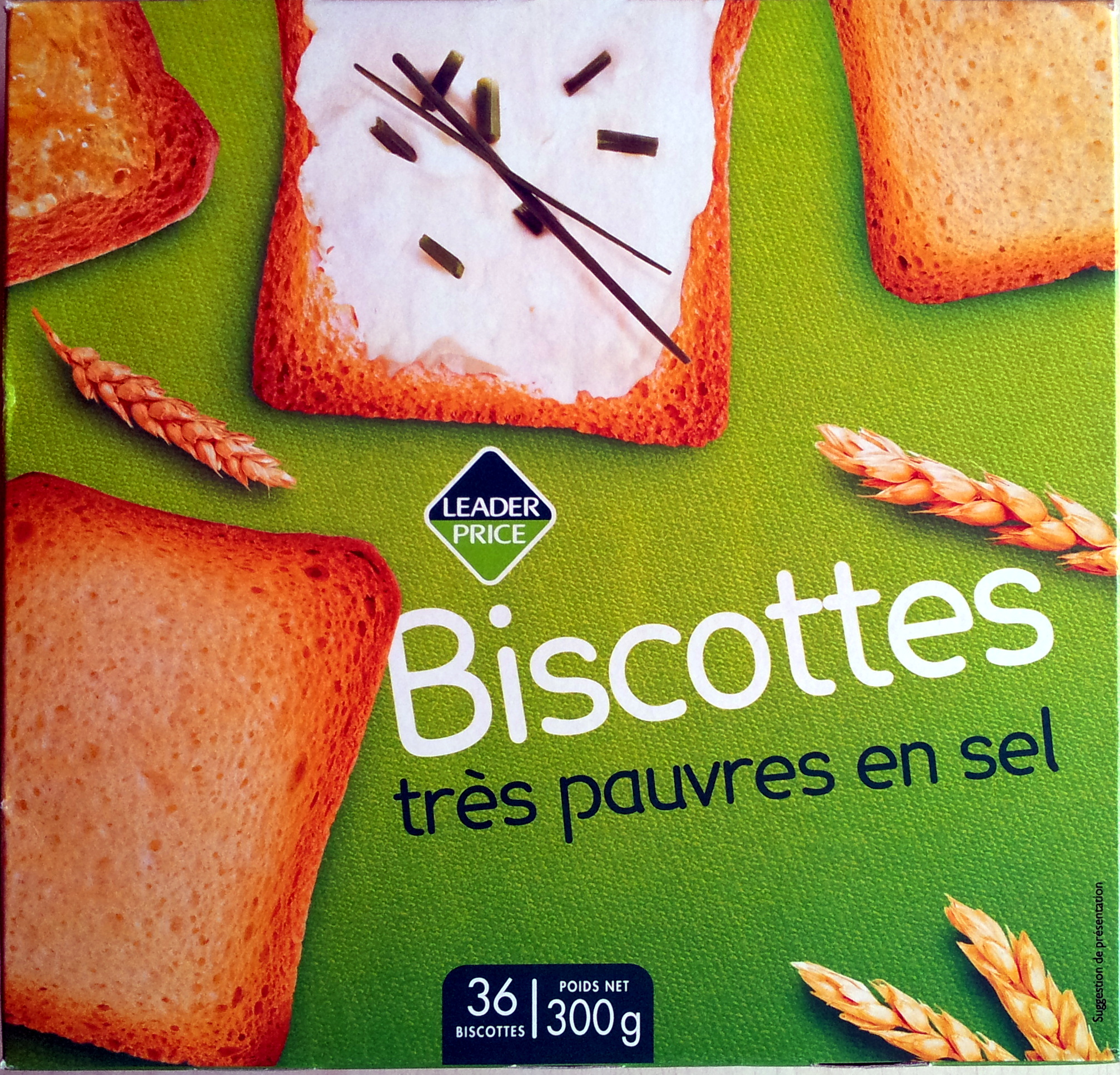 Biscottes très pauvres en sel (36 biscottes) - Product - fr