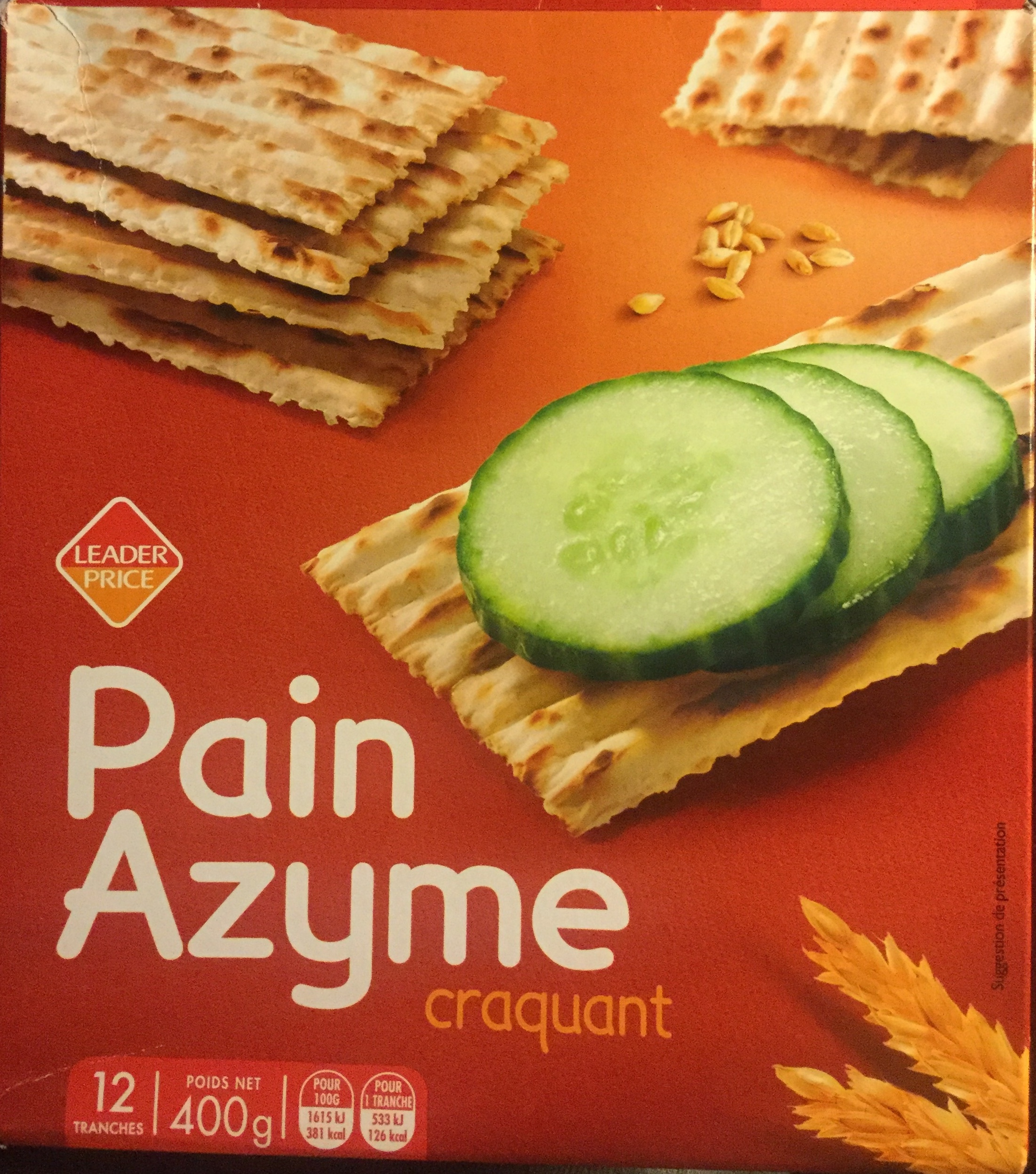 Pain azyme craquant - Producto - fr