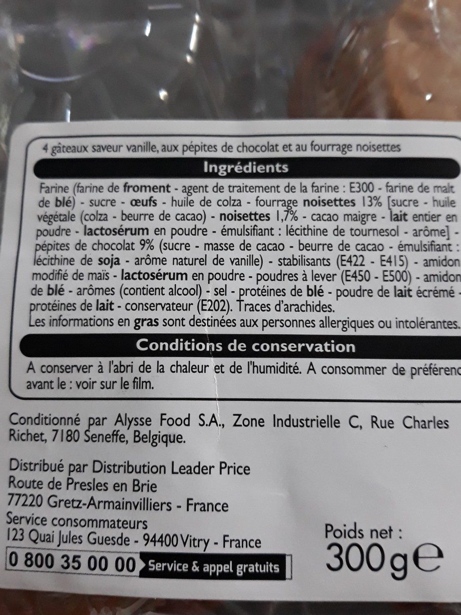 Muffin gourmand - Ingrediënten - fr