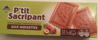 P'tit Sacripant, Petits Beurre Chocolat au Lait aux Noisettes - Produit