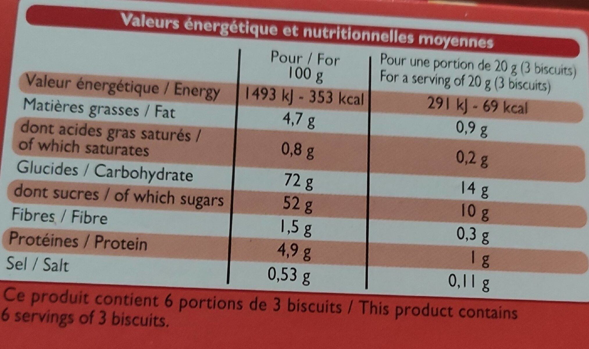 Barquettes à la fraise - Nutrition facts - fr