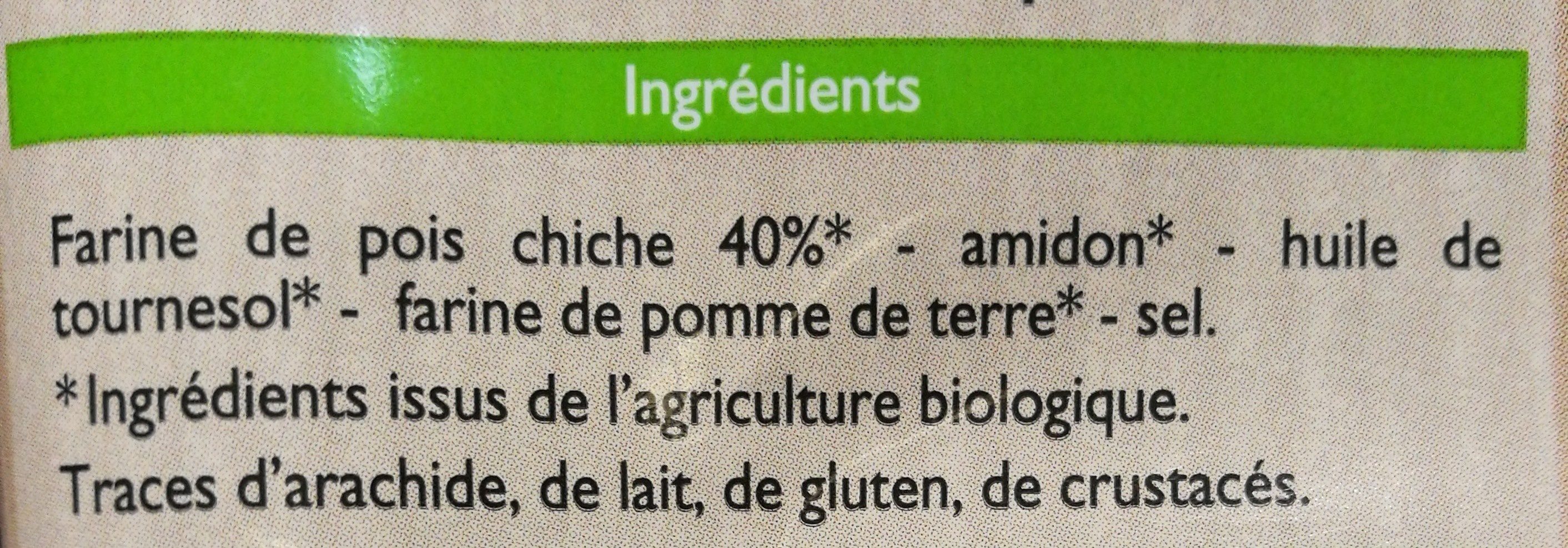Snack au pois chiches - Ingredients - fr