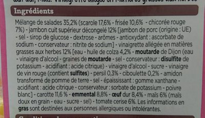 Salade jambon emmental - Ingrediënten - fr