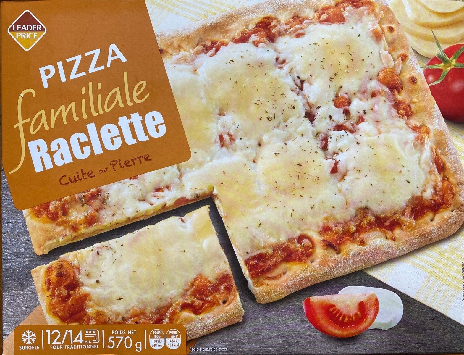 Pizza familiale raclette - Produit