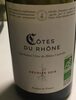 Vin rouge Côtes de Rhône BIO - Produit
