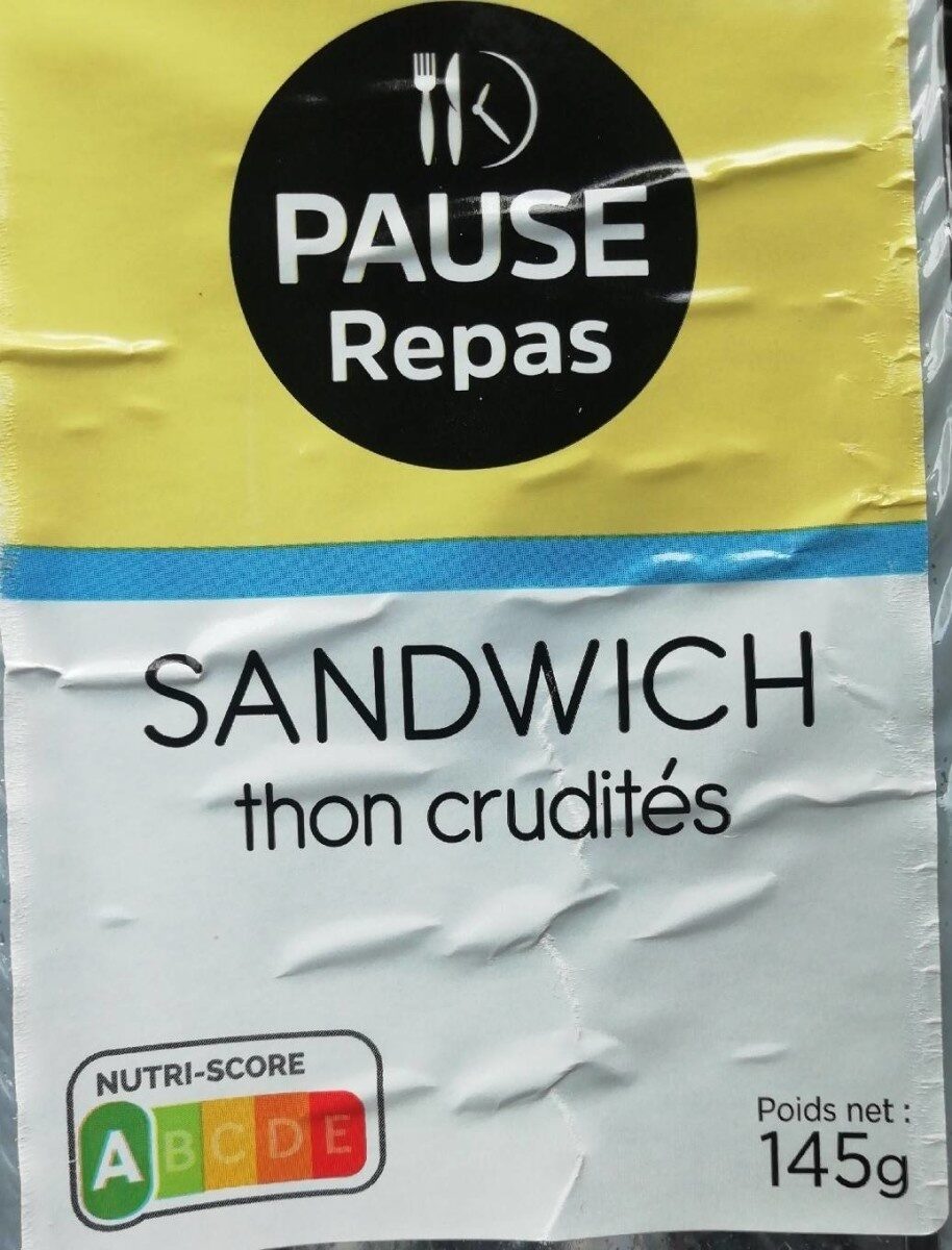 Sandwich thon crudités - Product - fr