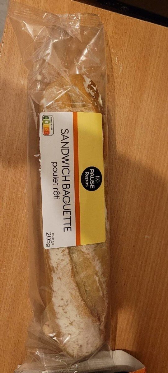Sandwich baguette poulet rôti - Product - fr