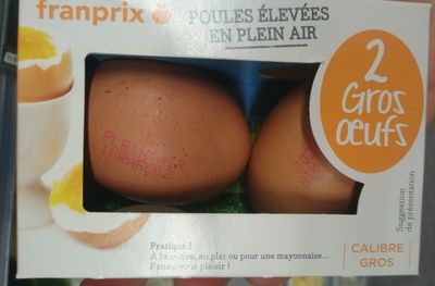 2 Gros Oeufs - Product - fr