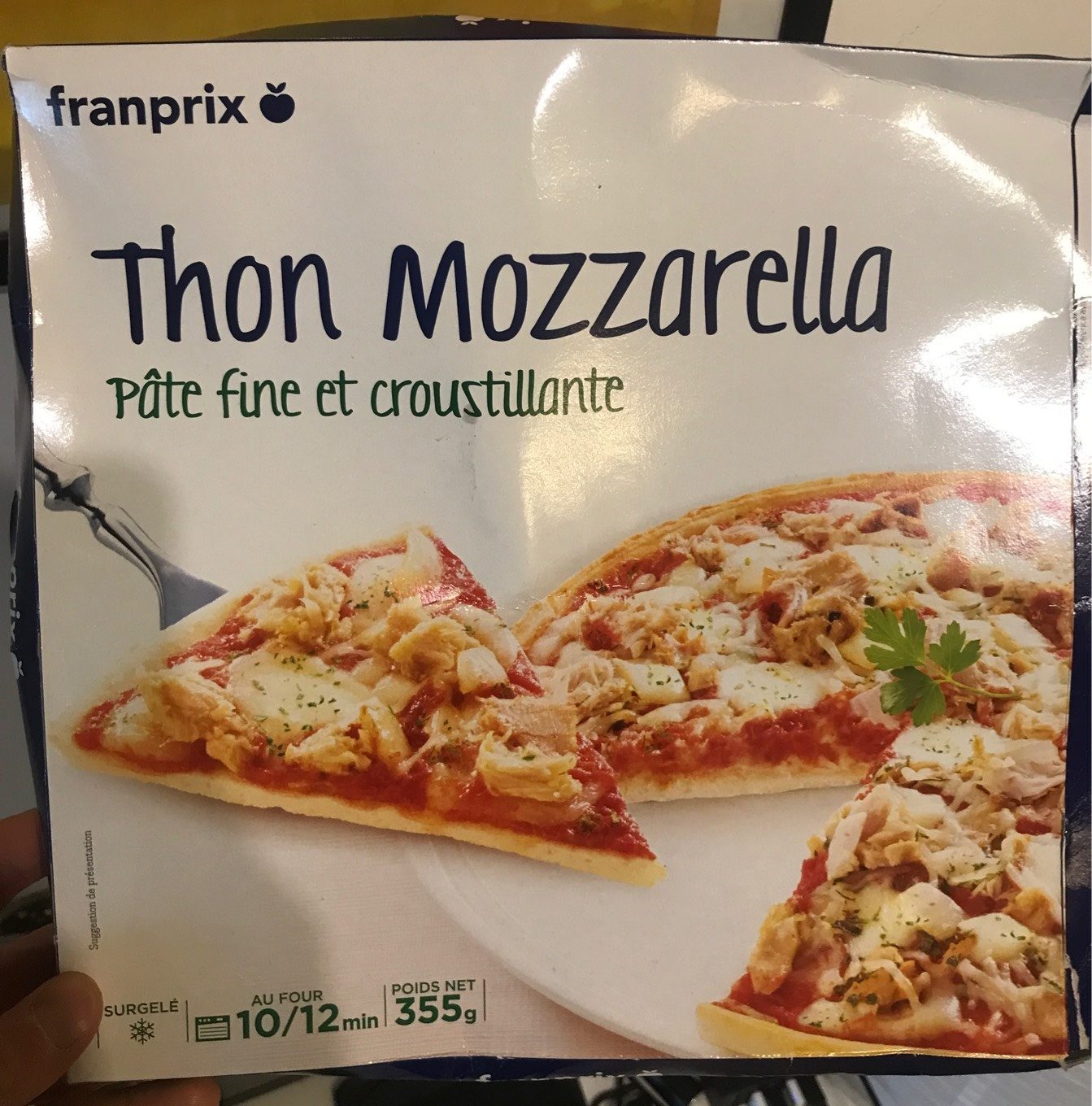 Thon mozzarella - Pâte fine et croustillante - Produit