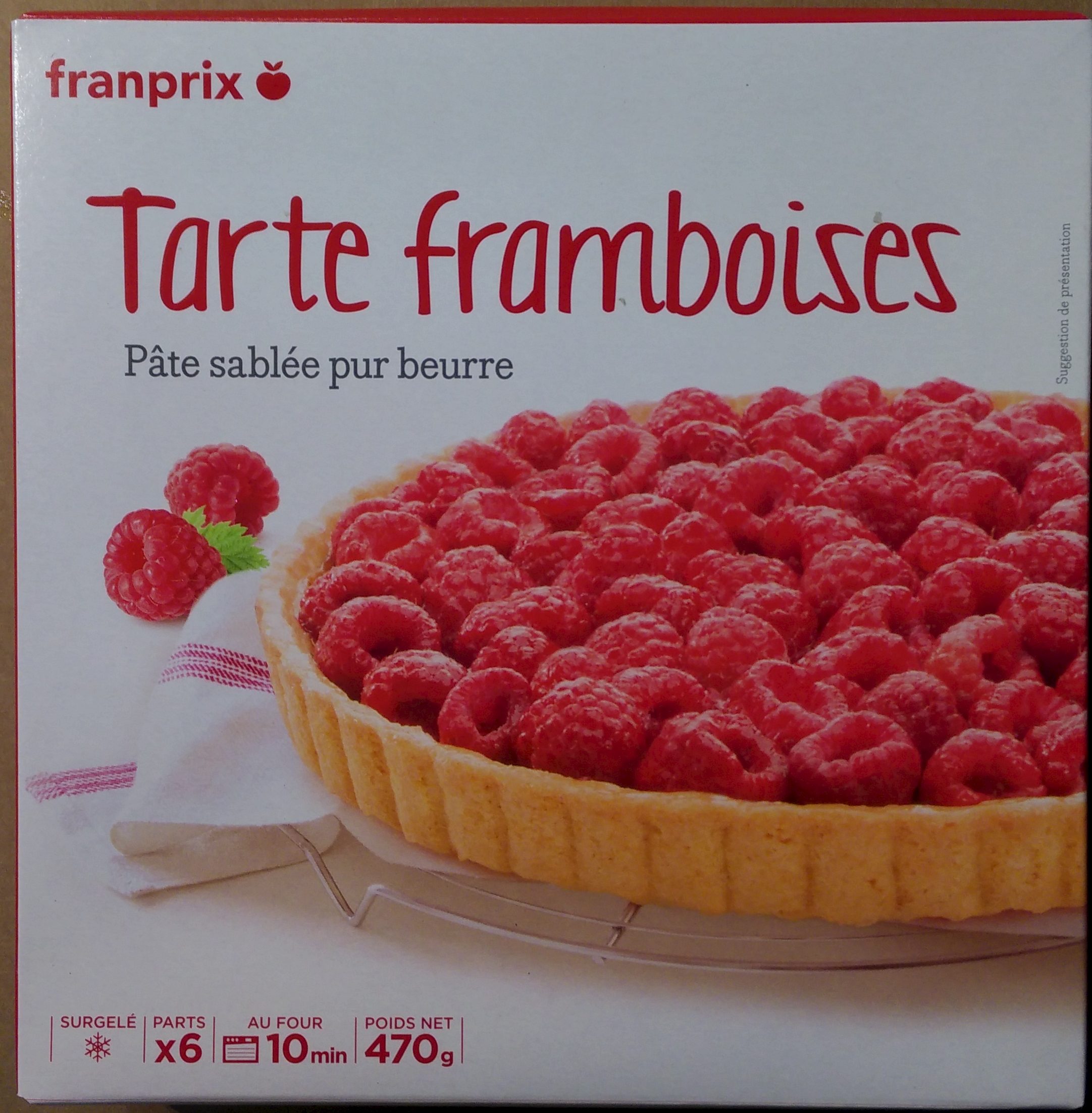 Tarte Framboises pâte sablée pur beurre - Produit