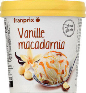 Glace vanille noix de macadamia, sauce caramel au beurre salé - Product - fr